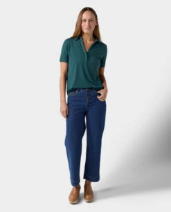 STIO Women's Alpin Lightweight Merino Polo SS -Stio Store 100465 440 1 ALT