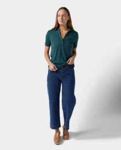 STIO Women's Alpin Lightweight Merino Polo SS -Stio Store 100465 440 6