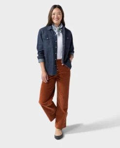 STIO Women's Slipstone Japanese Denim Shirt -Stio Store 100799 401 2 ALT 2