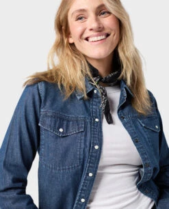 STIO Women's Slipstone Japanese Denim Shirt -Stio Store 100799 420 1 ALT