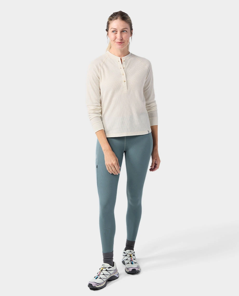 STIO Women's Wister Waffle Henley 3 STIO Women's Wister Waffle Henley - Image 3