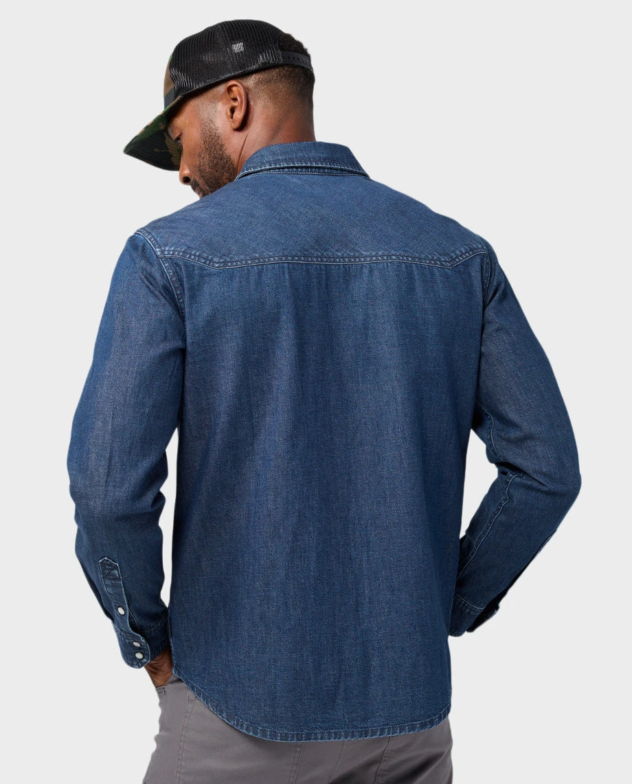 STIO Men's Slipstone Japanese Denim Shirt 6 STIO Men's Slipstone Japanese Denim Shirt - Image 6